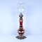 Vintage Italian Red and Gold Glass Table Lamp, 1970s 1
