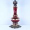 Vintage Italian Red and Gold Glass Table Lamp, 1970s, Image 5