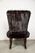 Vintage Art Deco Mink Lounge Chair & Ottoman 3
