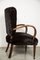 Vintage Art Deco Mink Lounge Chair & Ottoman 2