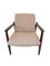 Fauteuils GFM-64 en Lin Beige par Edmund Homa pour Gościcińskie Fabryki Mebli, 1960s, Set de 2 1