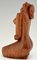 Cubist Hand Carved Wooden Sculpture of a Seated Nude France, 1960, Image 7