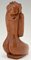 Cubist Hand Carved Wooden Sculpture of a Seated Nude France, 1960 9