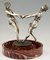 Centre de Table Art Déco André Gilbert avec Sculpture en Bronze de Dancing Girls, France, 1925 2