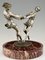 Centrotavola Art Déco con scultura in bronzo raffigurante una danzatrice, Francia, 1925, Immagine 5