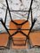 Aluminium & Brown Leather Dining Chairs from Ycami, 1980s, Set of 6 2
