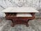Walnut & Marble Console Table, 1800s, Image 2
