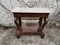 Walnut & Marble Console Table, 1800s, Image 1