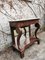 Walnut & Marble Console Table, 1800s, Image 4