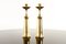 Vintage Danish Brass Candleholders by Jens Quistgaard for Dansk Design, 1960s, Set of 2 3