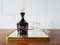 Decanter Mid-Century in cristallo rosso rubino con dettagli a taglio, Immagine 3