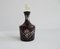 Decanter Mid-Century in cristallo rosso rubino con dettagli a taglio, Immagine 1