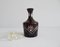 Mid-Century Ruby Red Crystal Glass Decanter with Cut Details, Image 5