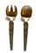 Norwegian Pewter Spoon & Fork by David Andersen, 1950s, Set of 2 1