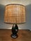 Lampada da tavolo in ceramica nera in stile Jacques Blin, anni '50, Immagine 5