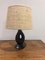 Black Ceramic Table Lamp in the Style of Jacques Blin, 1950s, Image 1