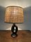 Black Ceramic Table Lamp in the Style of Jacques Blin, 1950s, Image 2