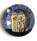Italian Ceramic Art Pottery Plate by Walter Pozzi for Rossicone, 1980s 1