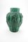 Art Deco Malachite Glass Vase by Artur Pleva for Curt Schlevogt, 1934 3