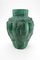 Art Deco Malachite Glass Vase by Artur Pleva for Curt Schlevogt, 1934 9
