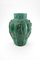 Art Deco Malachite Glass Vase by Artur Pleva for Curt Schlevogt, 1934 7