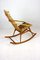 Rocking Chair Mid-Century en Rotin, 1960s 17