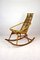 Mid-Century Rattan Rocking Chair, 1960s 8