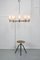 Lámpara de araña minimalista grande de diez brazos, años 50, Imagen 8