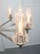 Lámpara de araña minimalista grande de diez brazos, años 50, Imagen 3