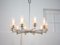 Large Minimalist 10-Arm Chandelier, 1950s, Image 9