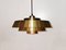 Brass Nova Ceiling Lamp by Johannes Hammerborg for Fog & Mørup, 1960s 1