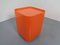 Carrello Componibile arancione modulare di Anna Castelli Ferrieri per Kartell, anni '70, Immagine 6