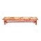 Red Patina Wooden Bench 1