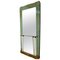 Large Console Wall Mirror with Emerald Green Border from Cristal Arte, Italy, 1950s 1