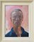 Männliches Portrait, 1960er, Öl auf Holz 2