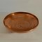 Large Decorative Copper Bowl with Etched Motive 4