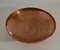 Large Decorative Copper Bowl with Etched Motive 8