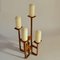 Brutalist Geometric Candelabra for Four Candles 4