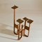 Brutalist Geometric Candelabra for Four Candles, Image 8