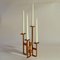 Brutalist Geometric Candelabra for Four Candles, Image 2