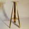 Large Brass Floor Candle Holder, 1950s 4