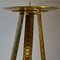 Large Brass Floor Candle Holder, 1950s 3