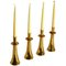 Glockenförmige Kerzenhalter aus Bronze, 1960er, 4er Set 1