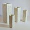 White Square Relief Vases, Set of 4 6