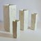 White Square Relief Vases, Set of 4, Image 6
