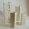 White Square Relief Vases, Set of 4 4