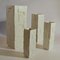 White Square Relief Vases, Set of 4, Image 7