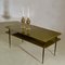 Olive Green Glass Coffee Table, Italy, 1950s 4