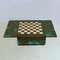 Game Table with Hand Sculpted Ceramic Chess Board 2