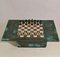 Game Table with Hand Sculpted Ceramic Chess Board 7
